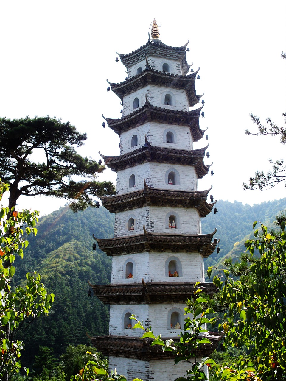 tower stupa the scenery free photo