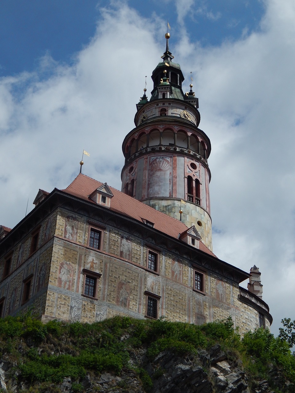 tower czech krumlov trip free photo