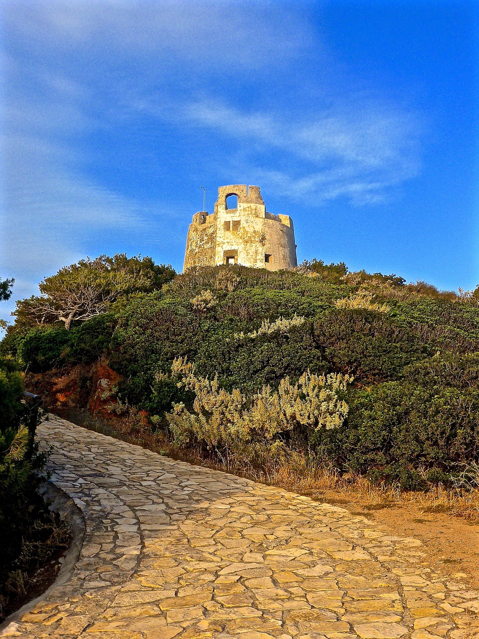 tower stone path free photo