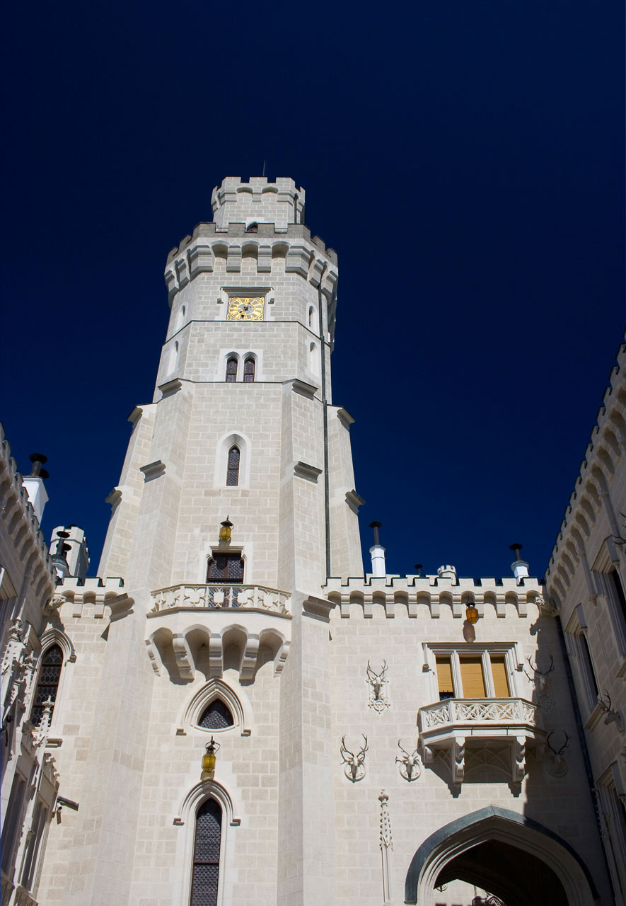 hluboka castle tower free photo