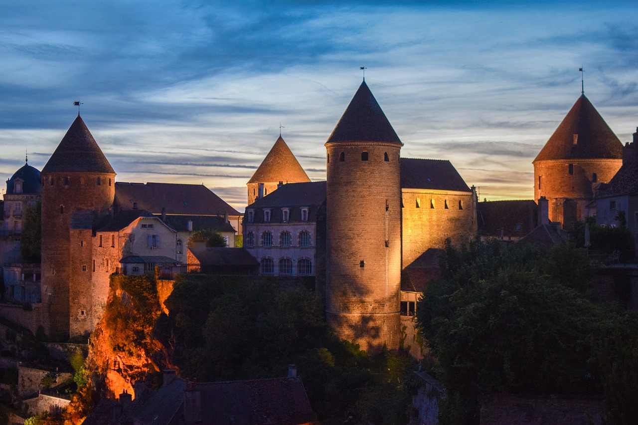 towers  semur-en-auxois  france free photo