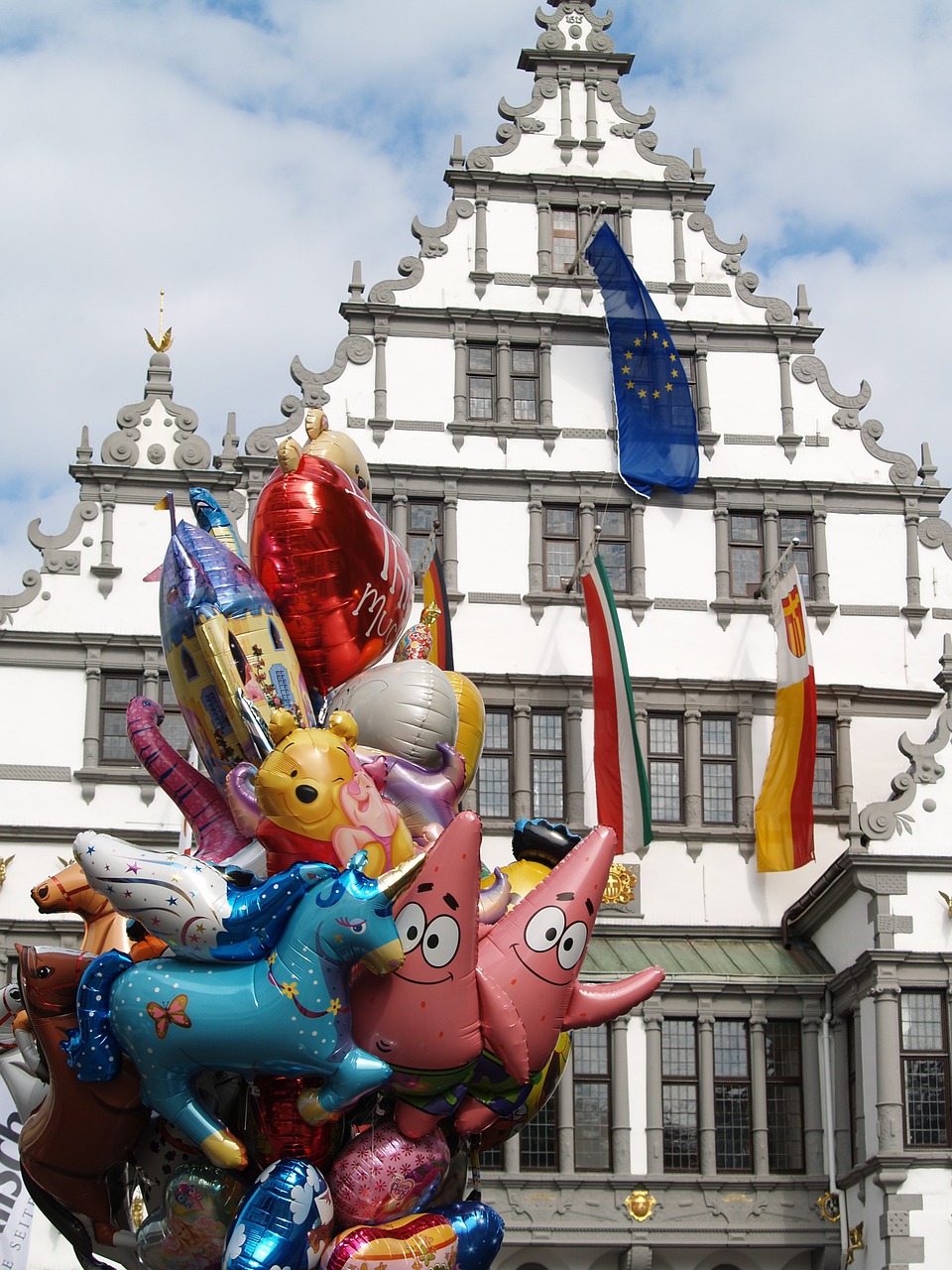 town hall renaissance balloons free photo