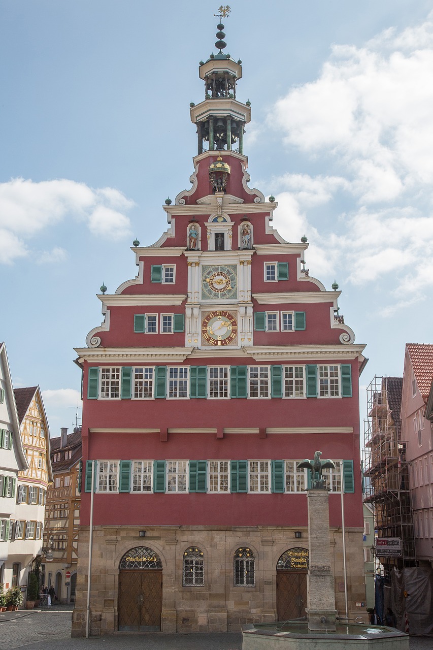 town hall esslingen old town free photo