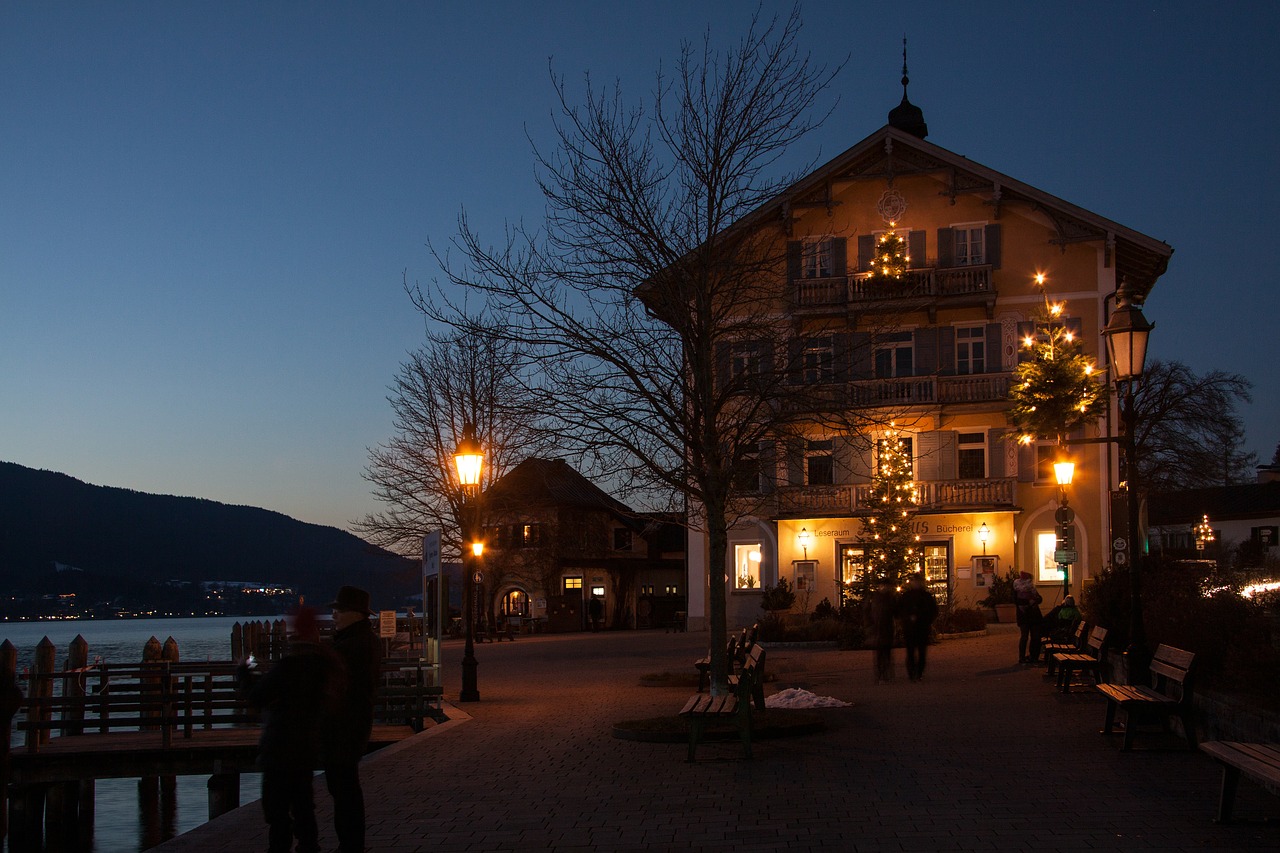 town hall christmas lights christmas tree free photo