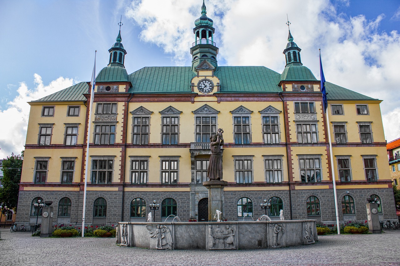 town hall  eskilstuna  building free photo