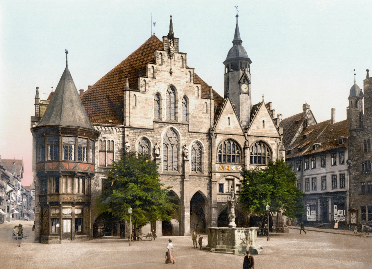 town hall hildesheim germany 1900 free photo
