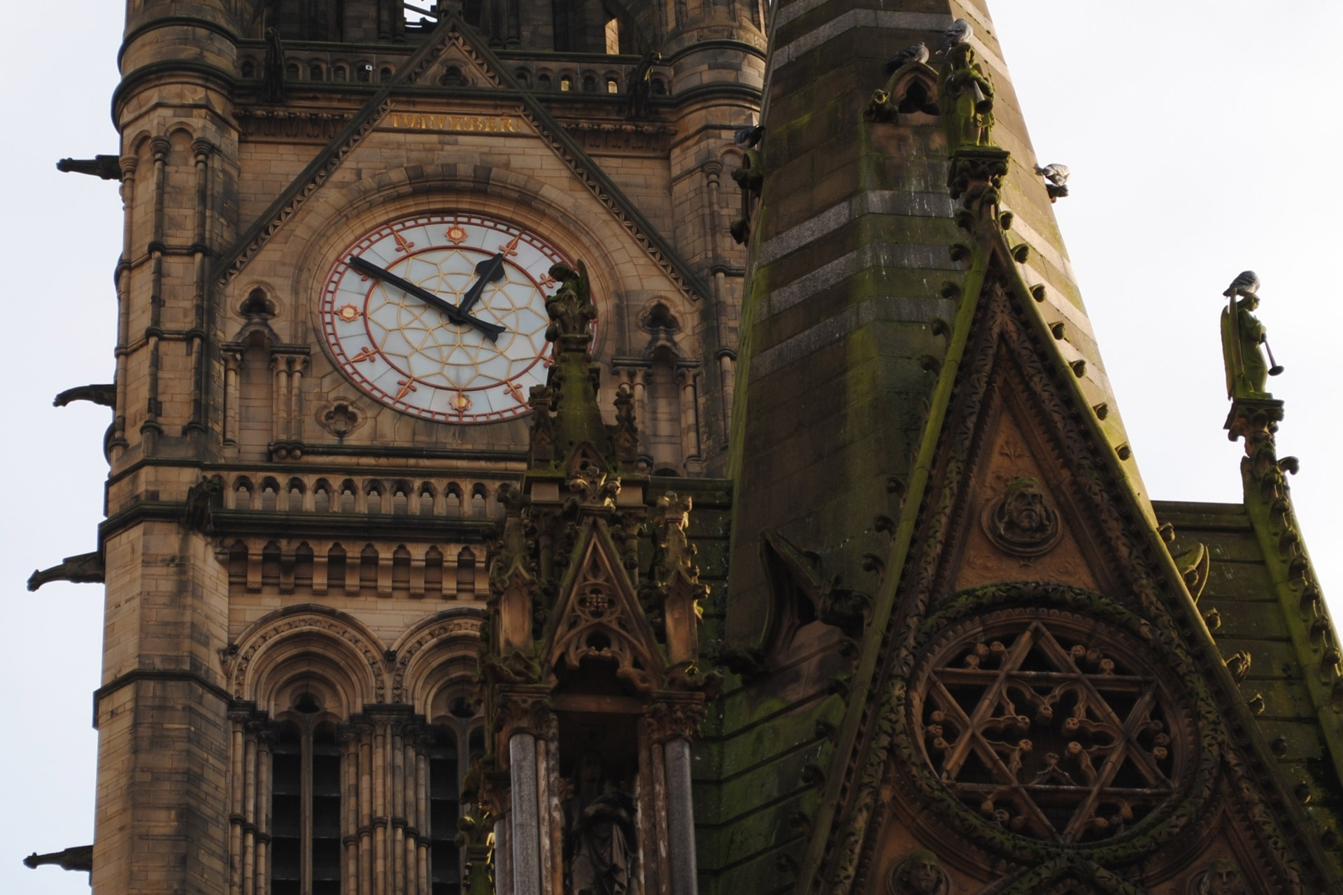 clock face town free photo