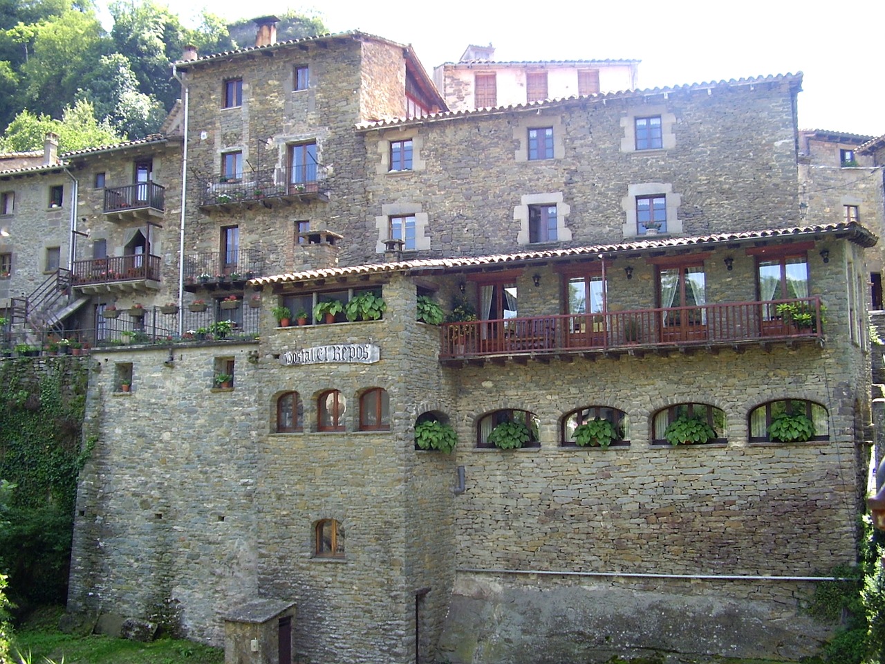 town house stone construction free photo