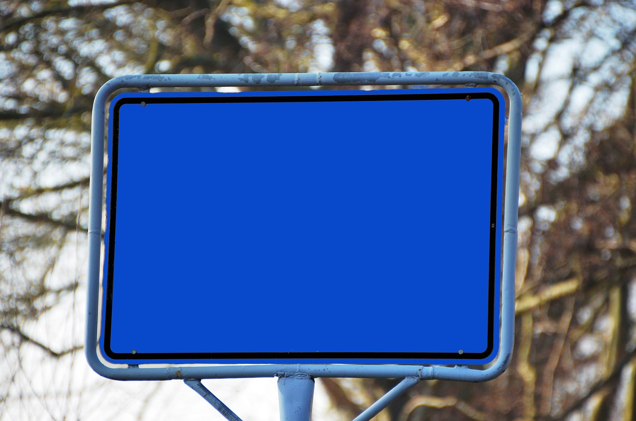 town sign board road sign free photo