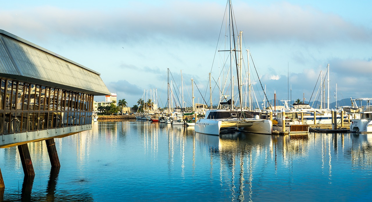 townsville australia townsville strand marina in townsville free photo