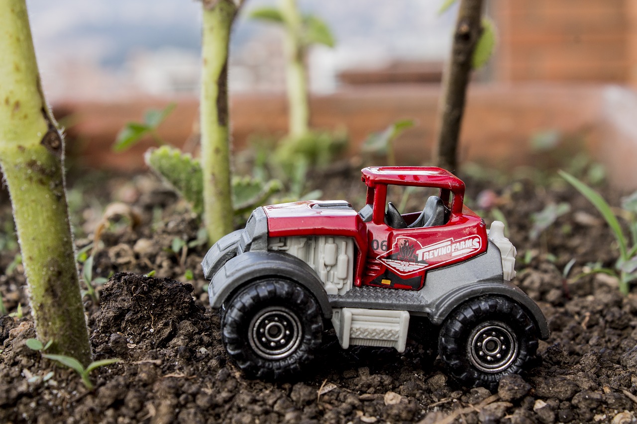 toy tractor car free photo