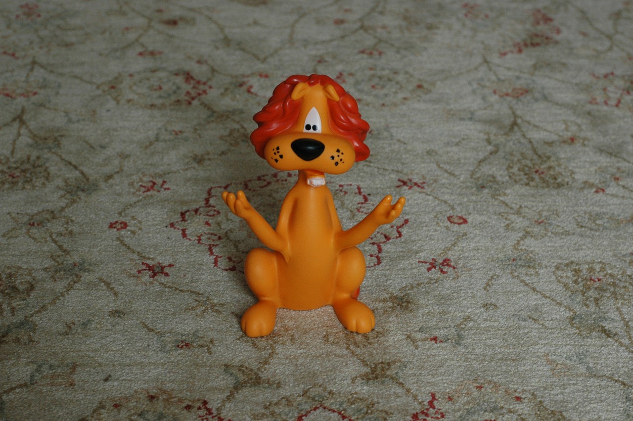 toy lion carpet free photo