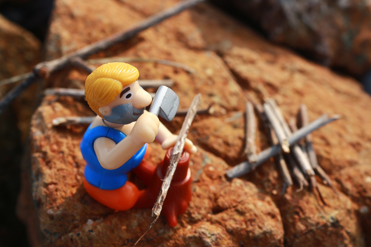 toy  lumberjack  ax free photo