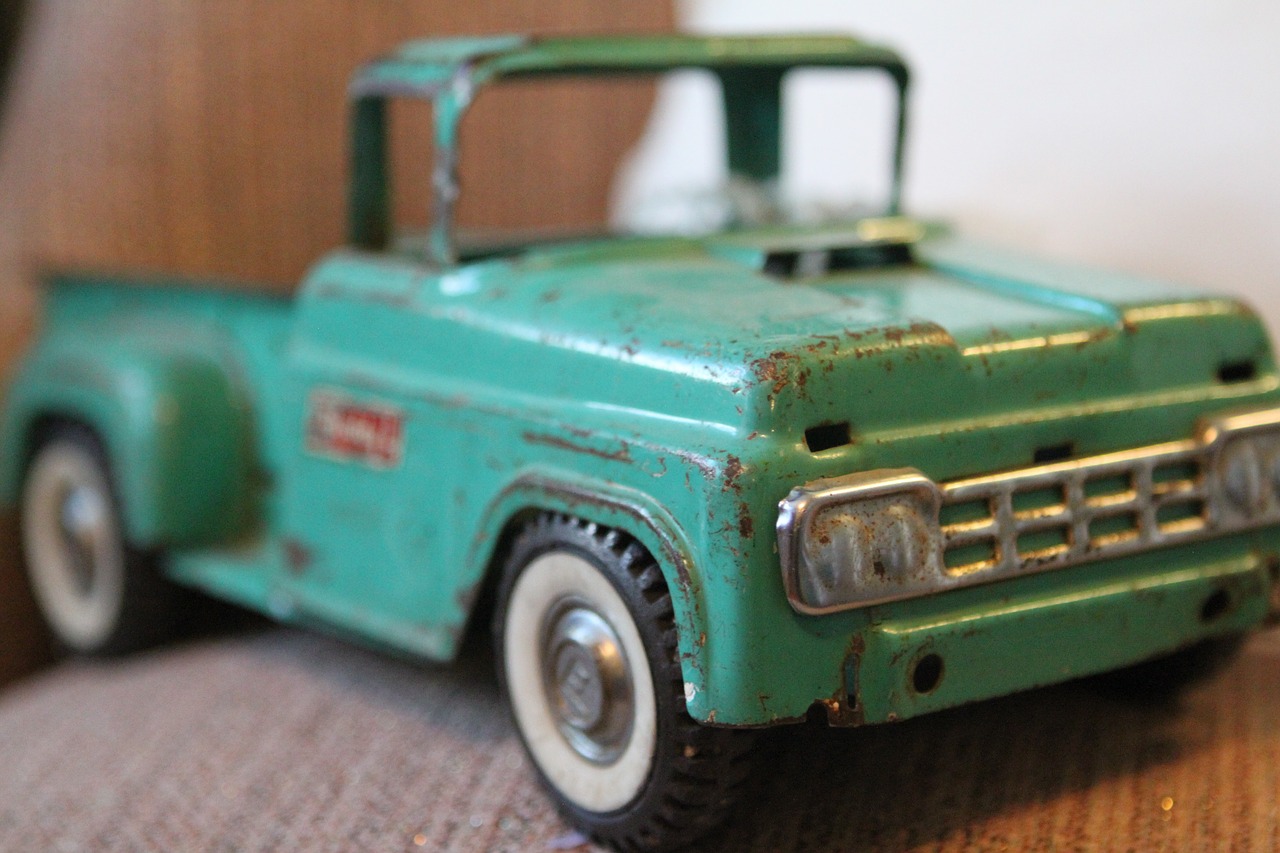 toy truck antique free photo