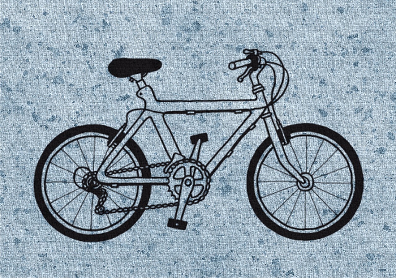 toy bicycle drawing free photo