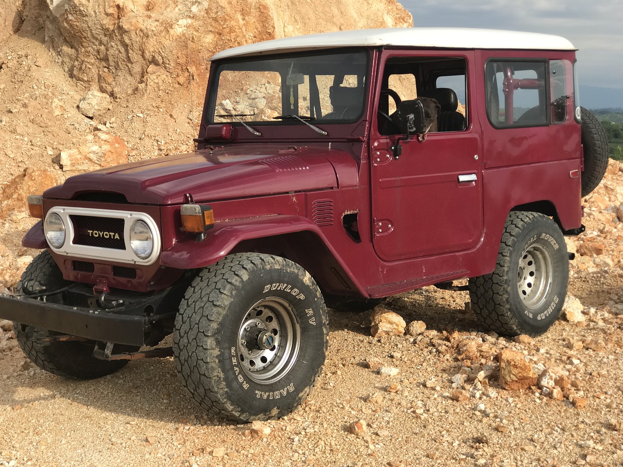 toyota land cruiser fj40 classic suv free photo