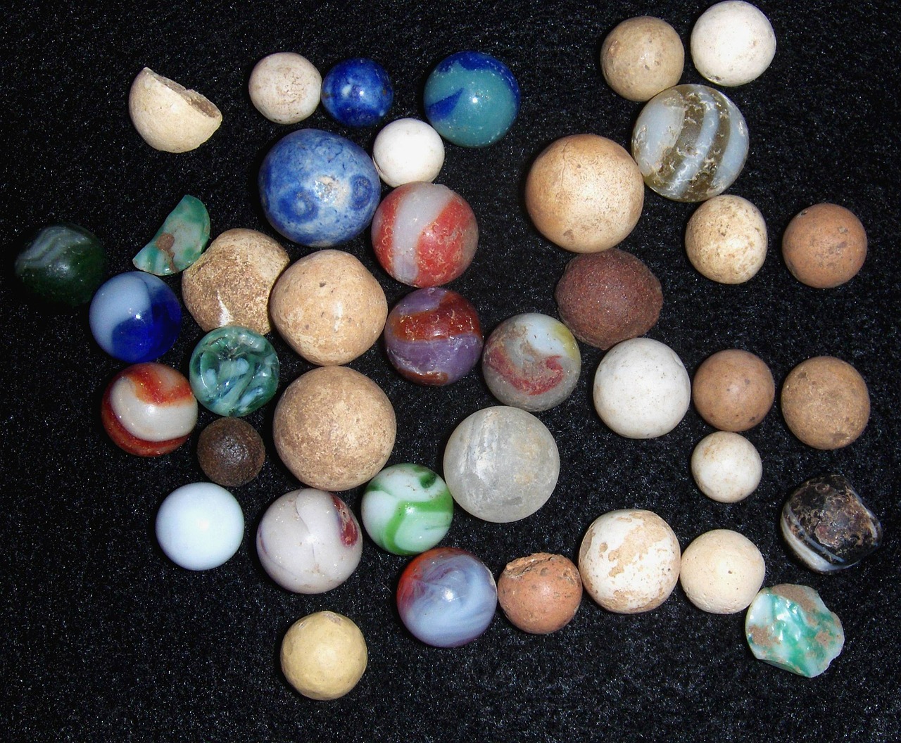 toys marbles old free photo