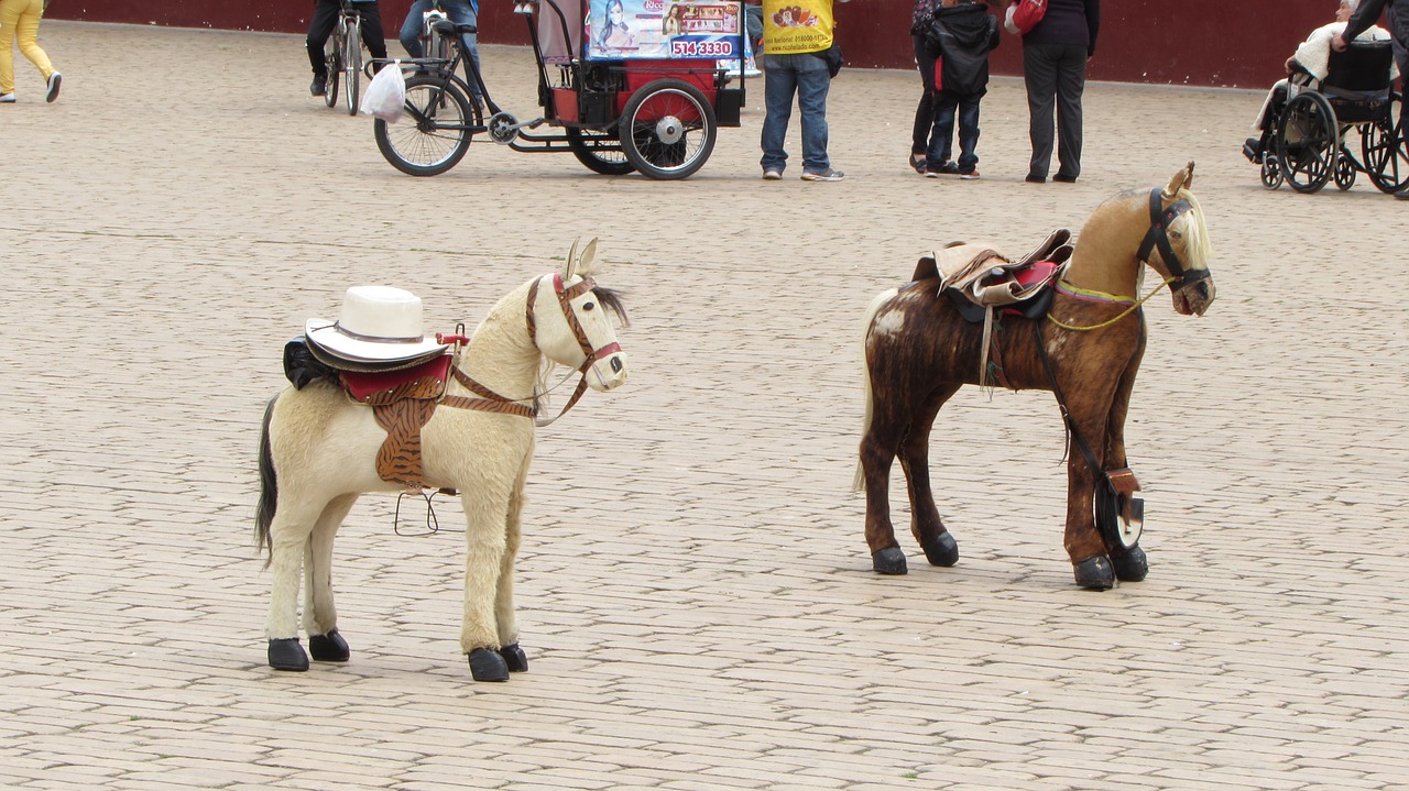 toys horses of free photo