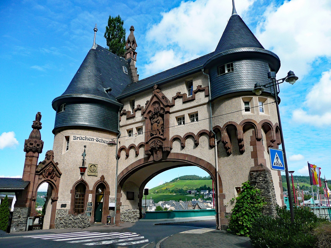 traben-trabach bridge art nouveau free photo