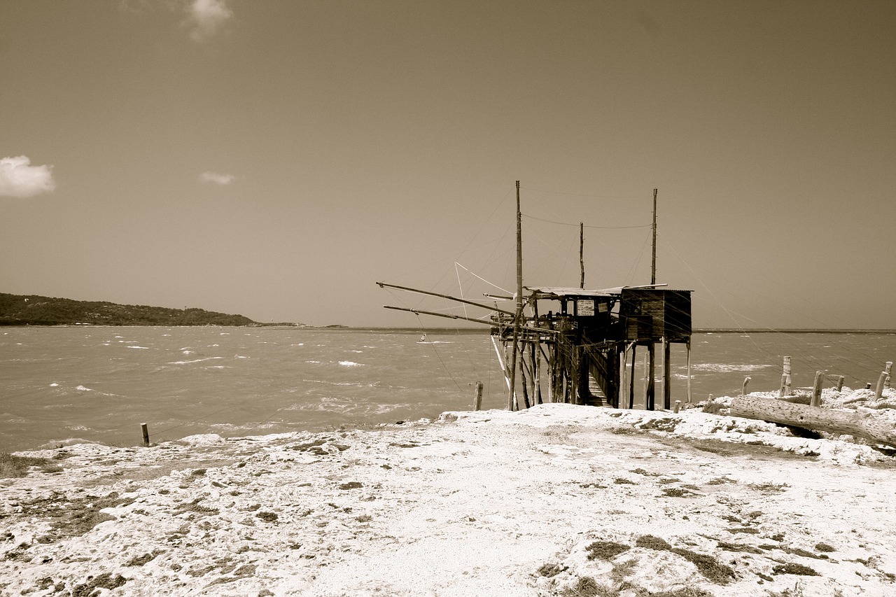 trabucco landscape sea free photo