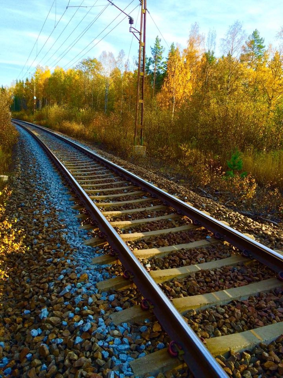 track rail railway free photo
