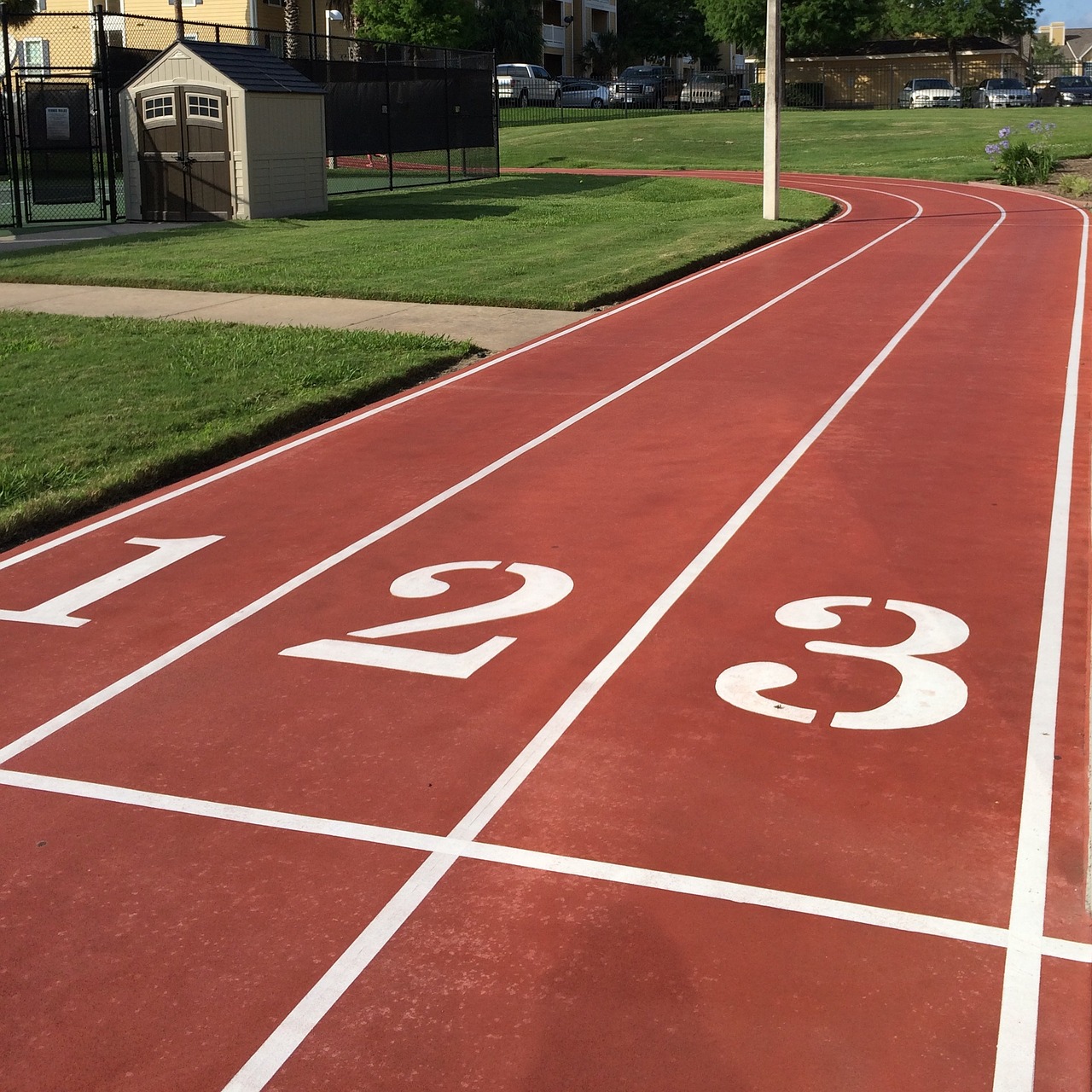 track outdoors race free photo