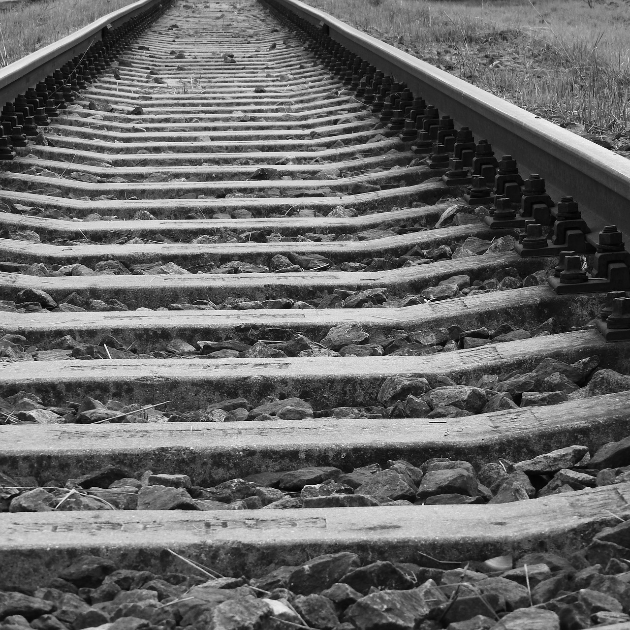 track railway ties free photo