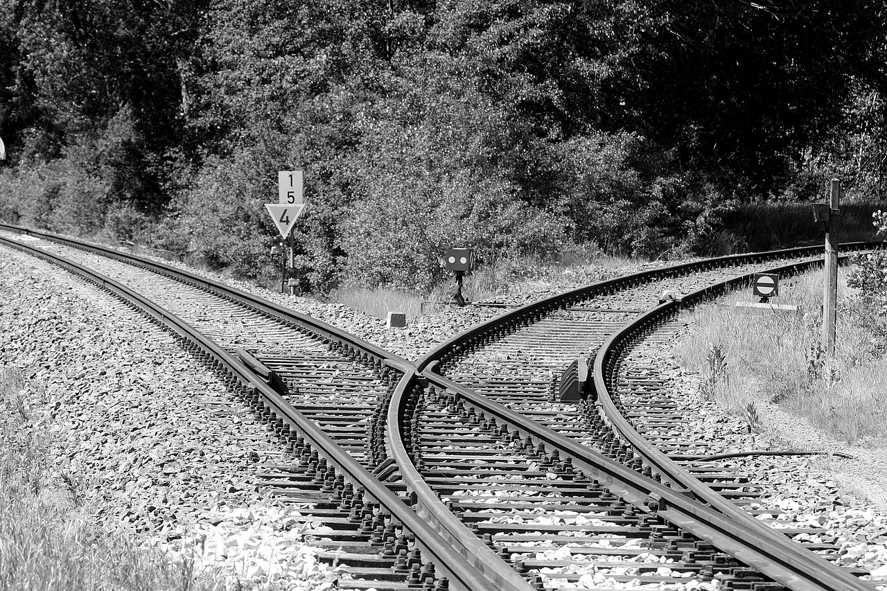 track  railway line  rail traffic free photo