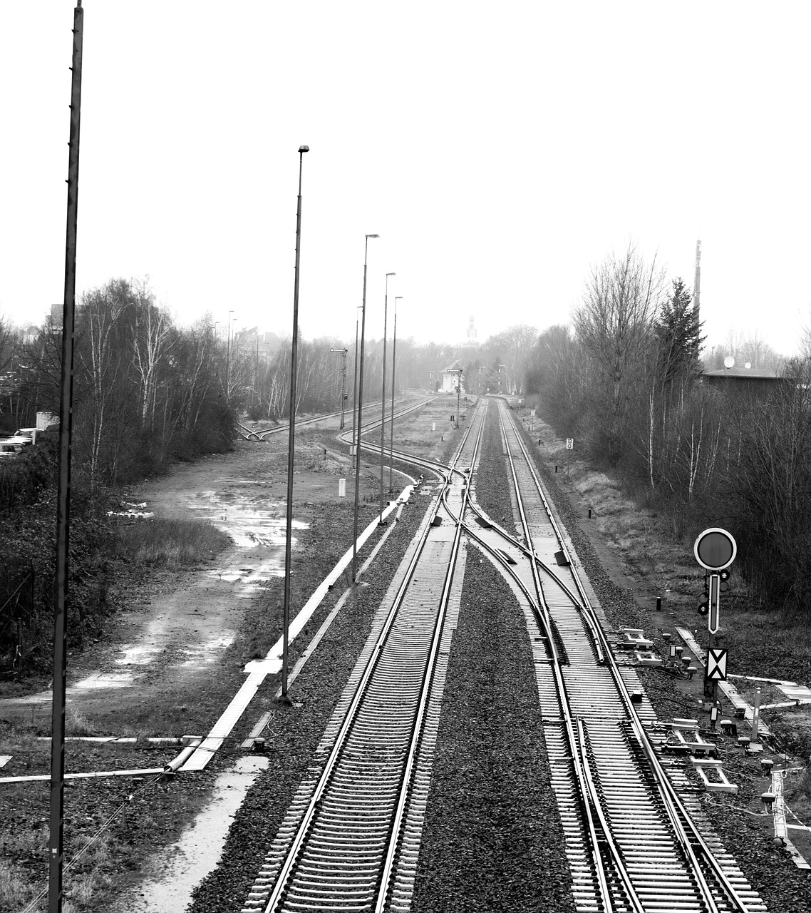 track  train  rails free photo