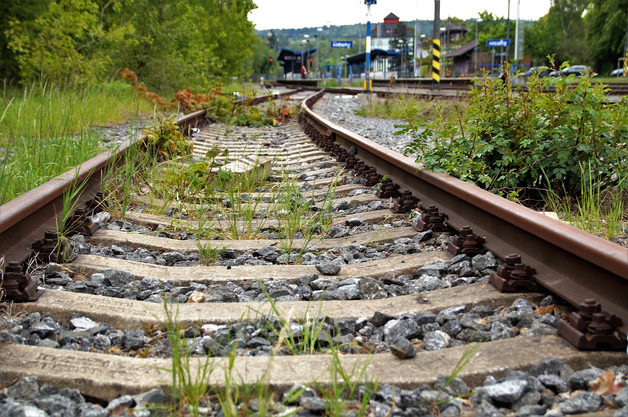 track  train  rail free photo