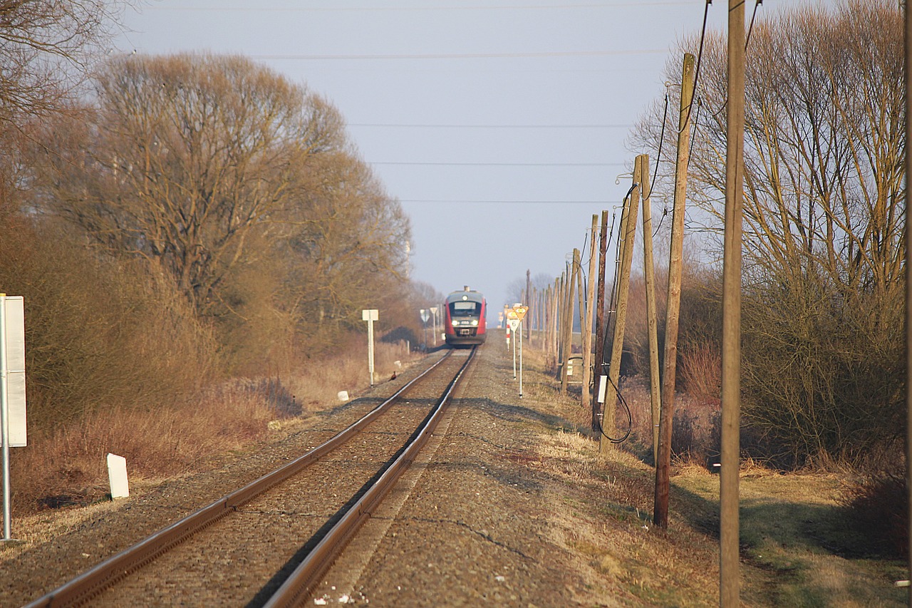 track railway railroad tracks free photo