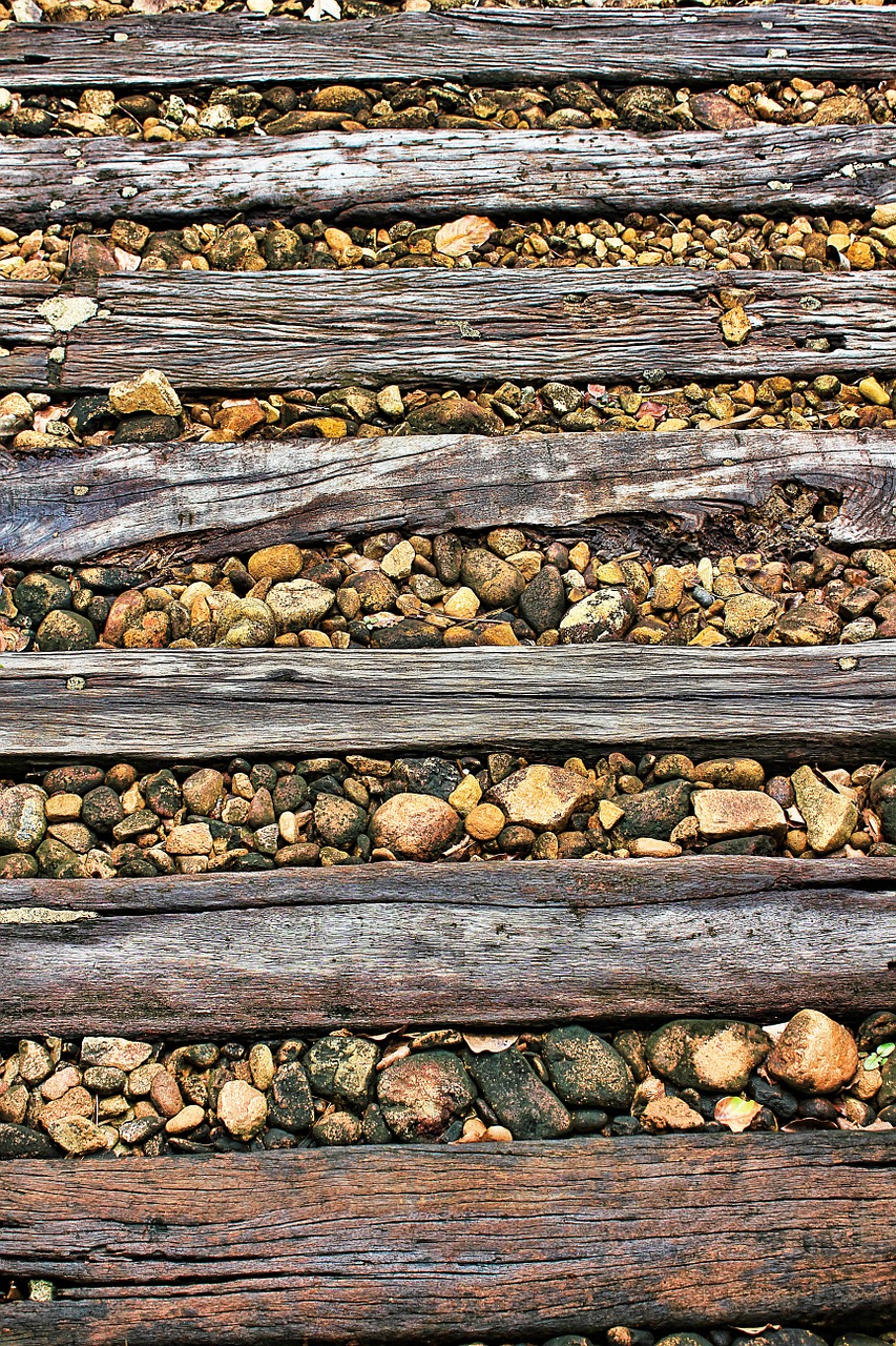 track planks wood free photo