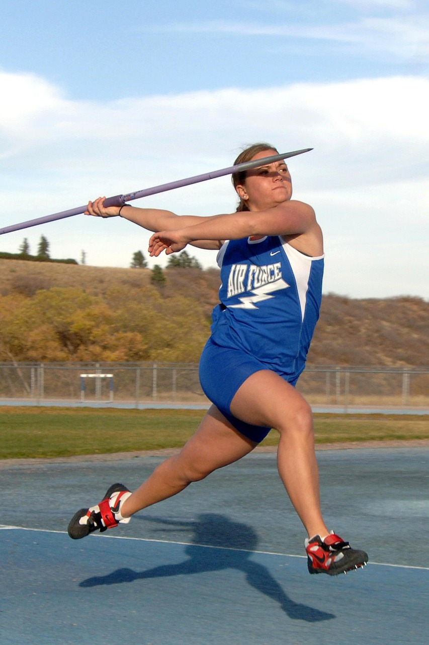 track and field javelin woman free photo