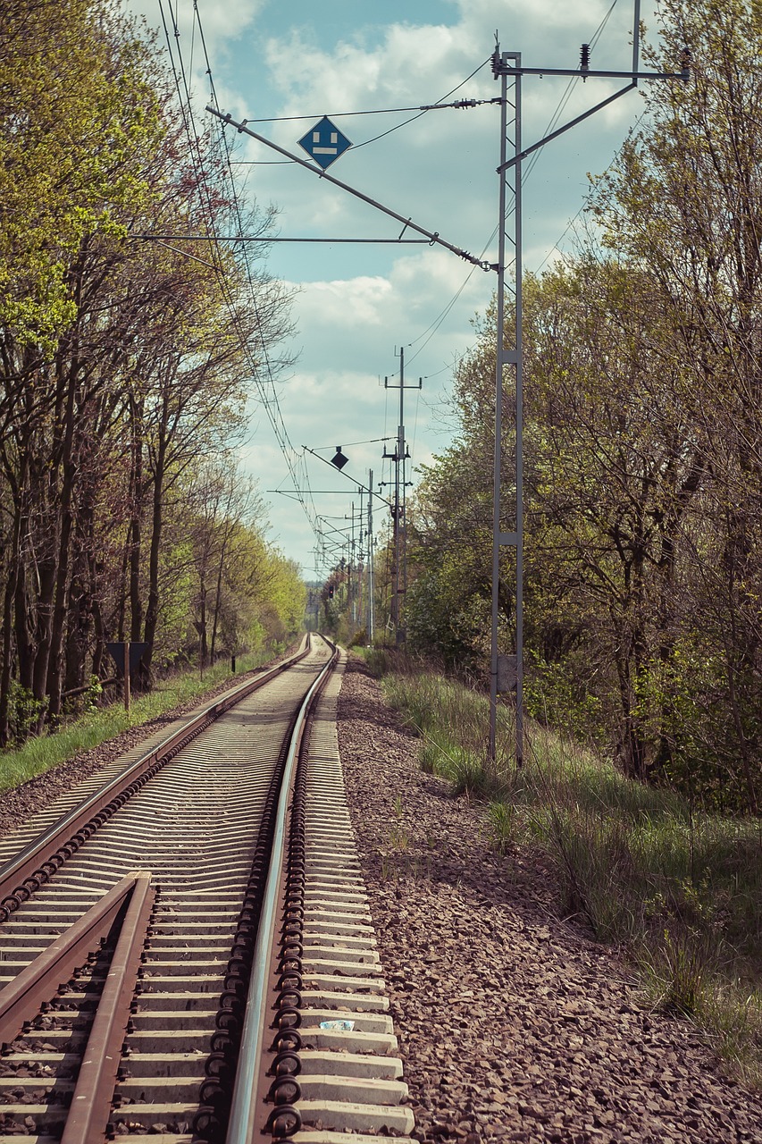tracks railway poland free photo