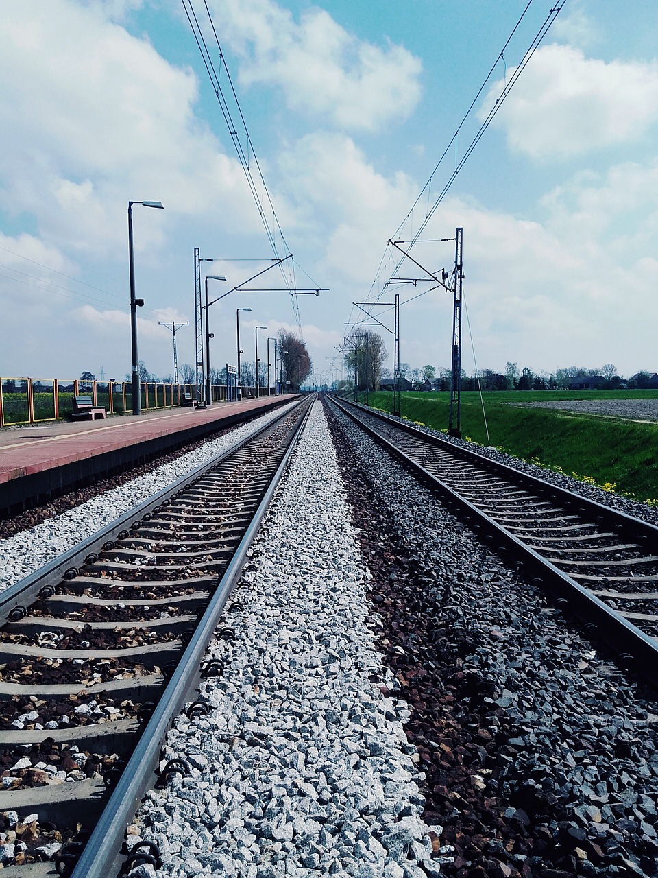 tracks train tram free photo