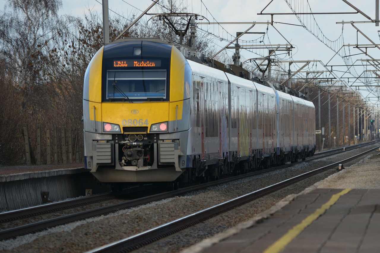 tracks railway train free photo