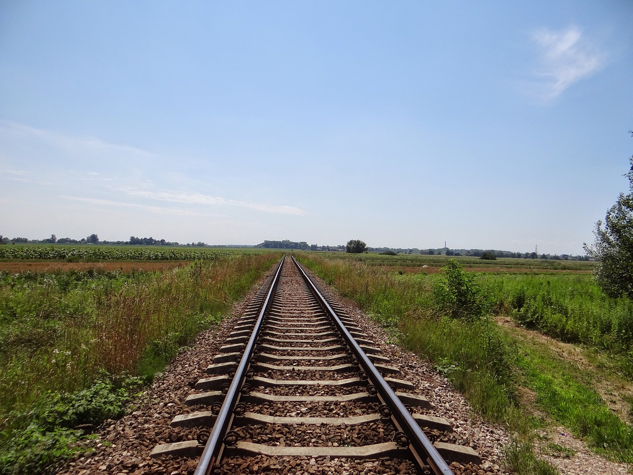 tracks railway railroad tracks free photo