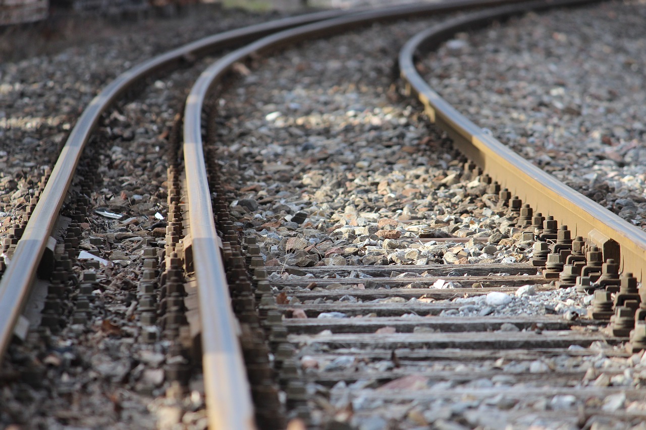 tracks  perspective  railway free photo