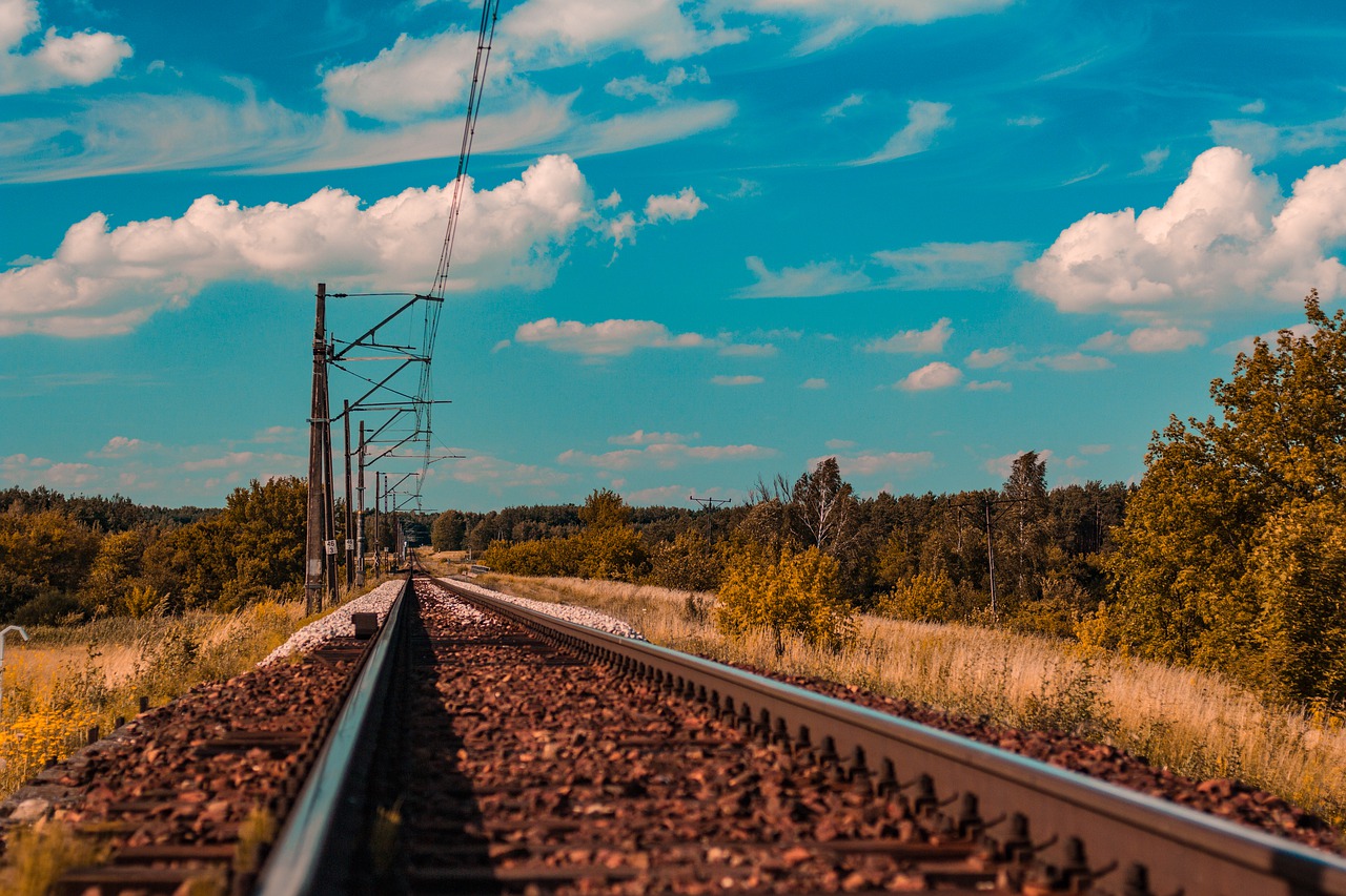 tracks  train  lines free photo