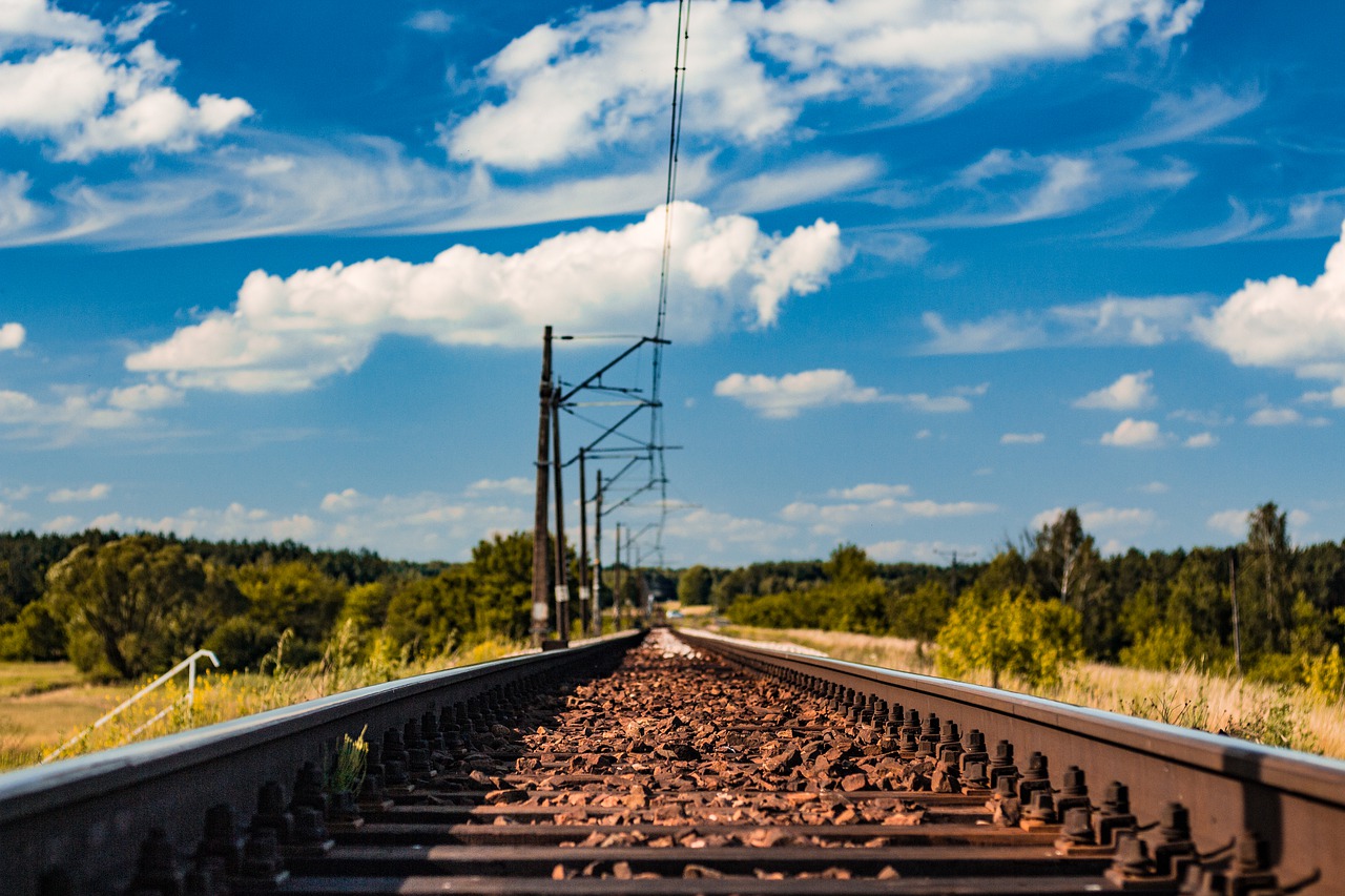 tracks  train  lines free photo