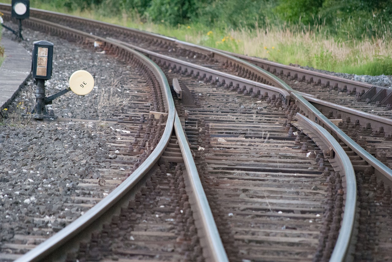 tracks railway soft free photo