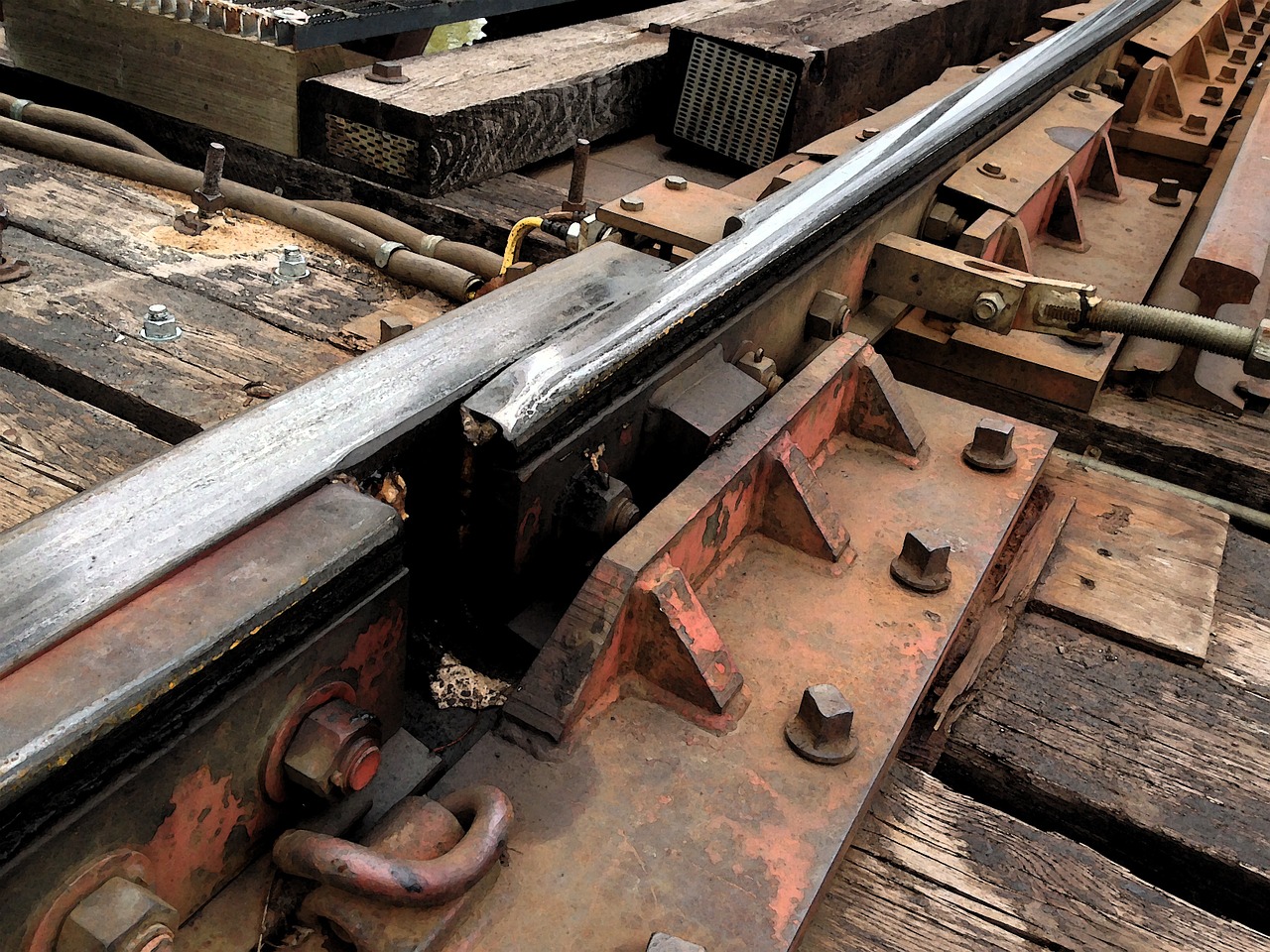 tracks trestle train free photo