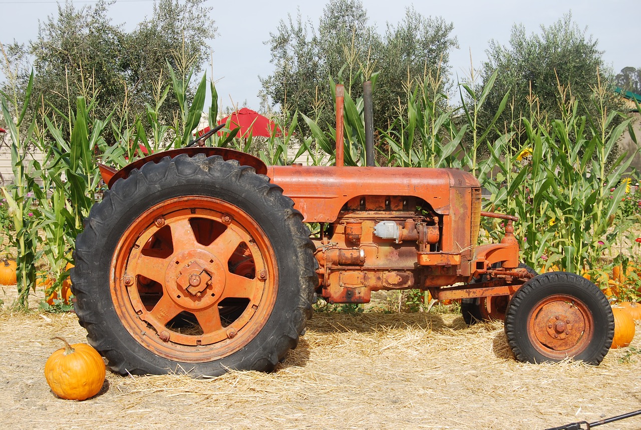 tractor old tractor farm equipment free photo