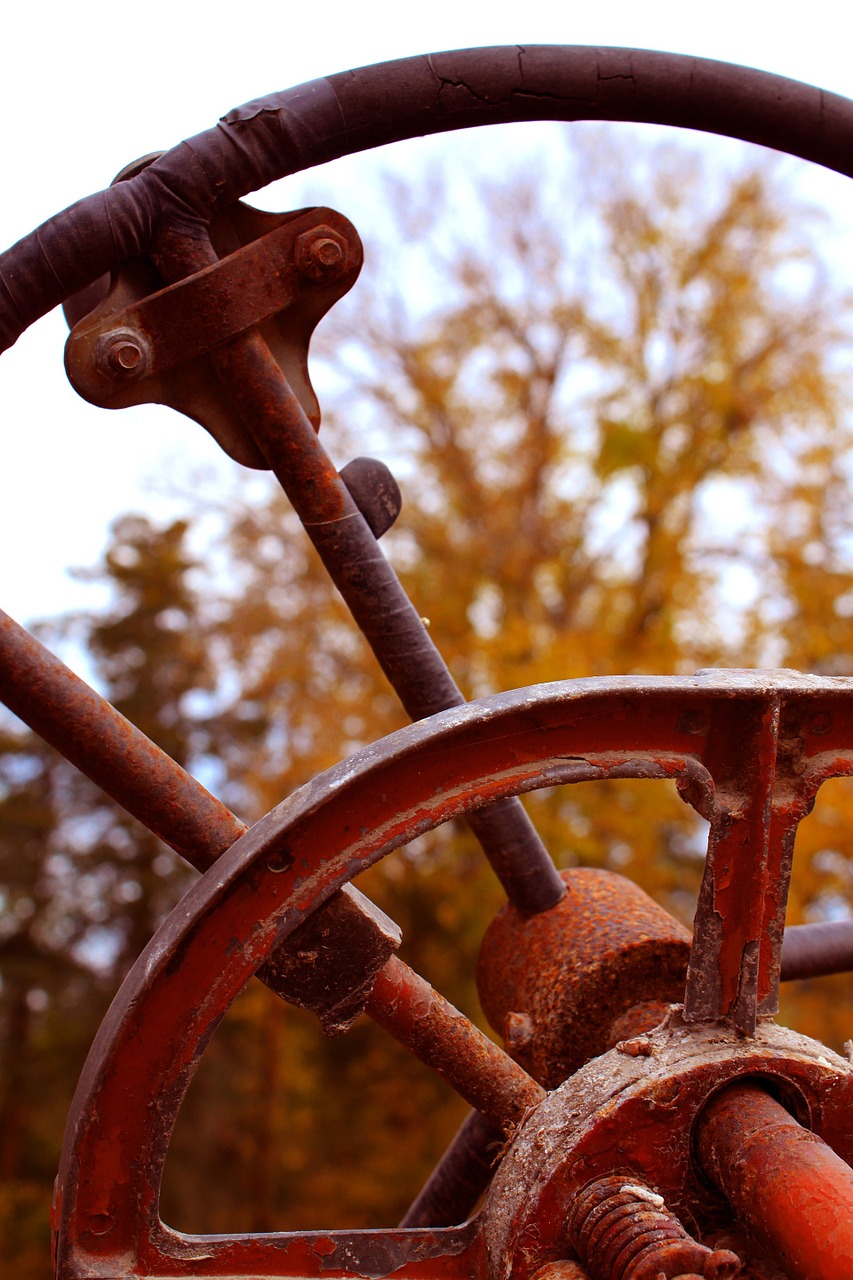 tractor autumn rural free photo