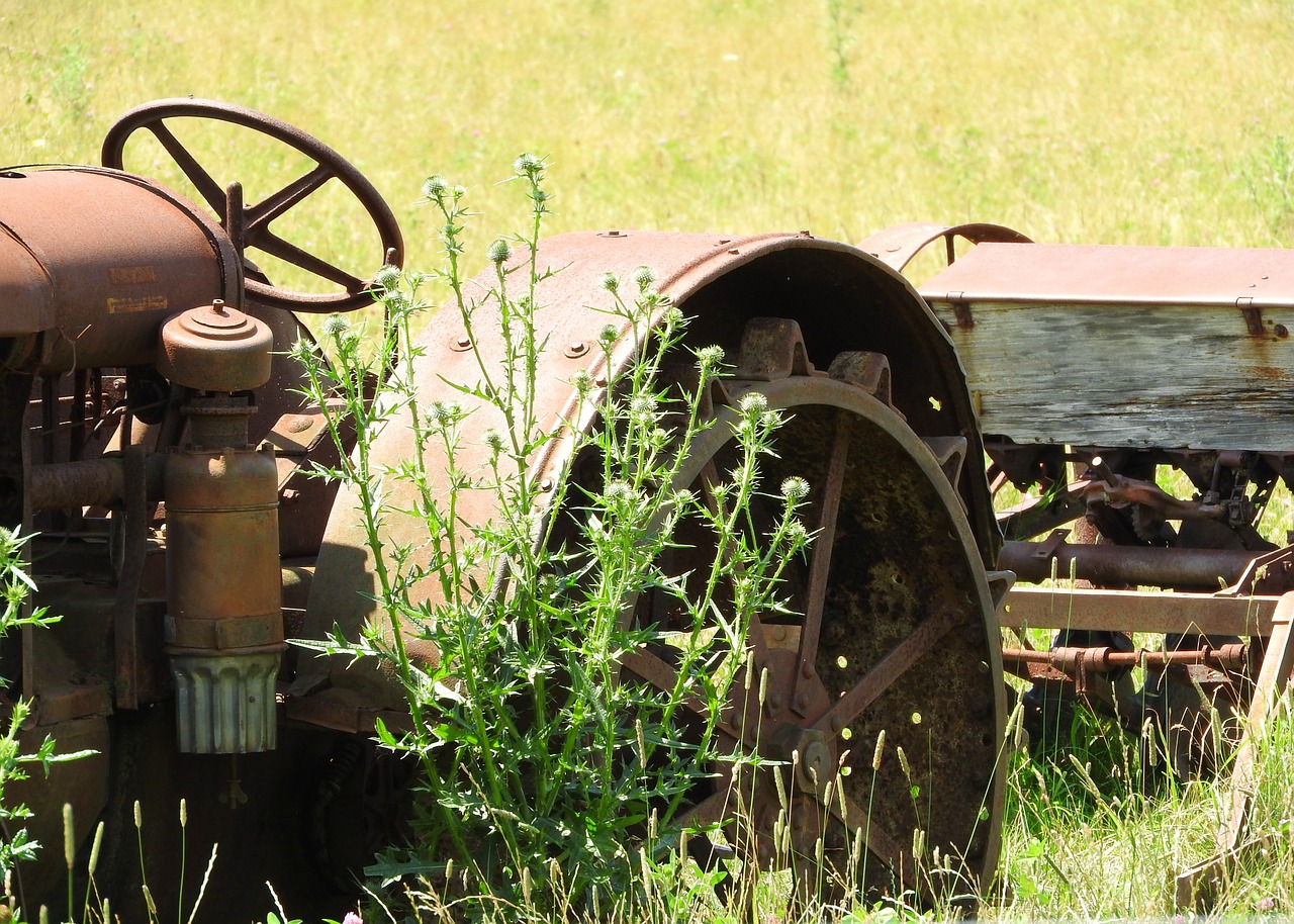 tractor farm antique free photo