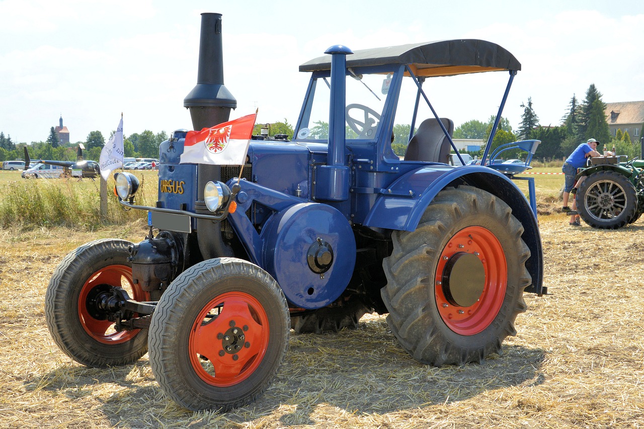 tractor historically agricultural machine free photo