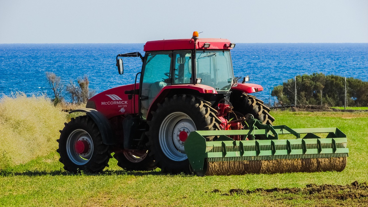 tractor field rural free photo