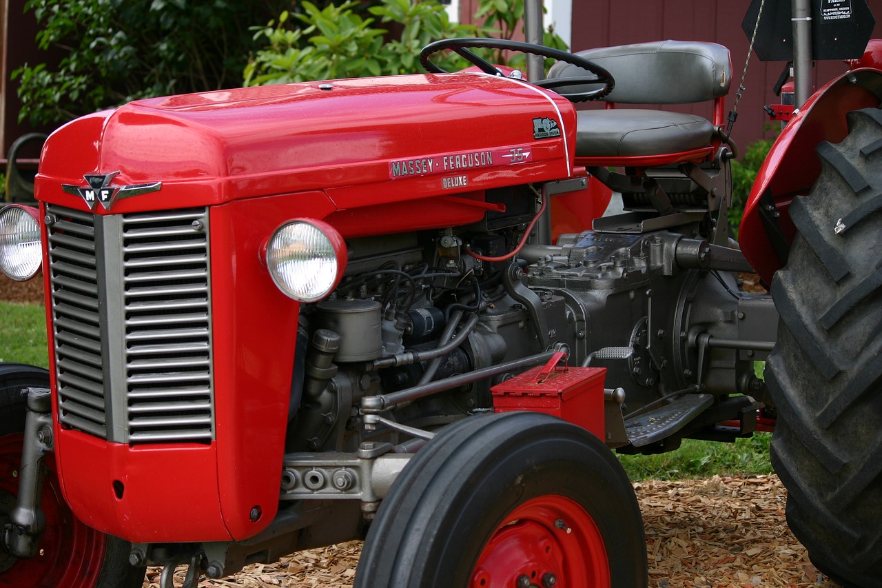 tractor rural farmland free photo