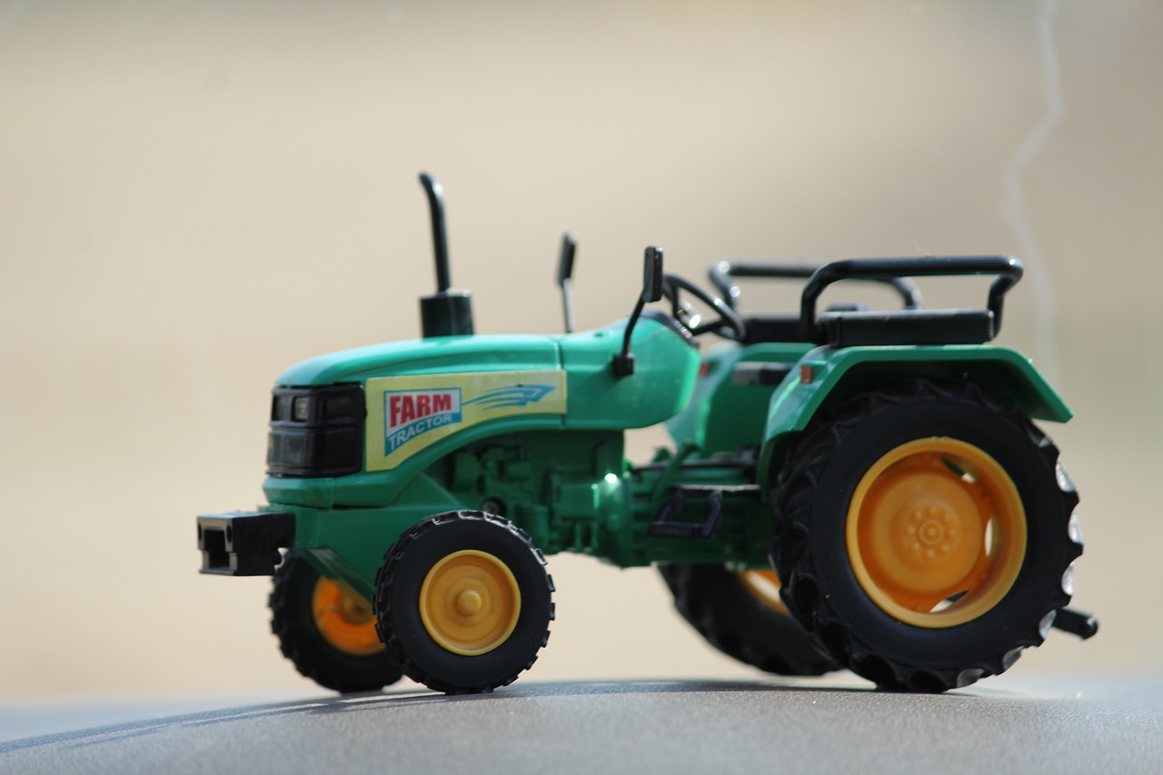 tractor farming truck toy model free photo