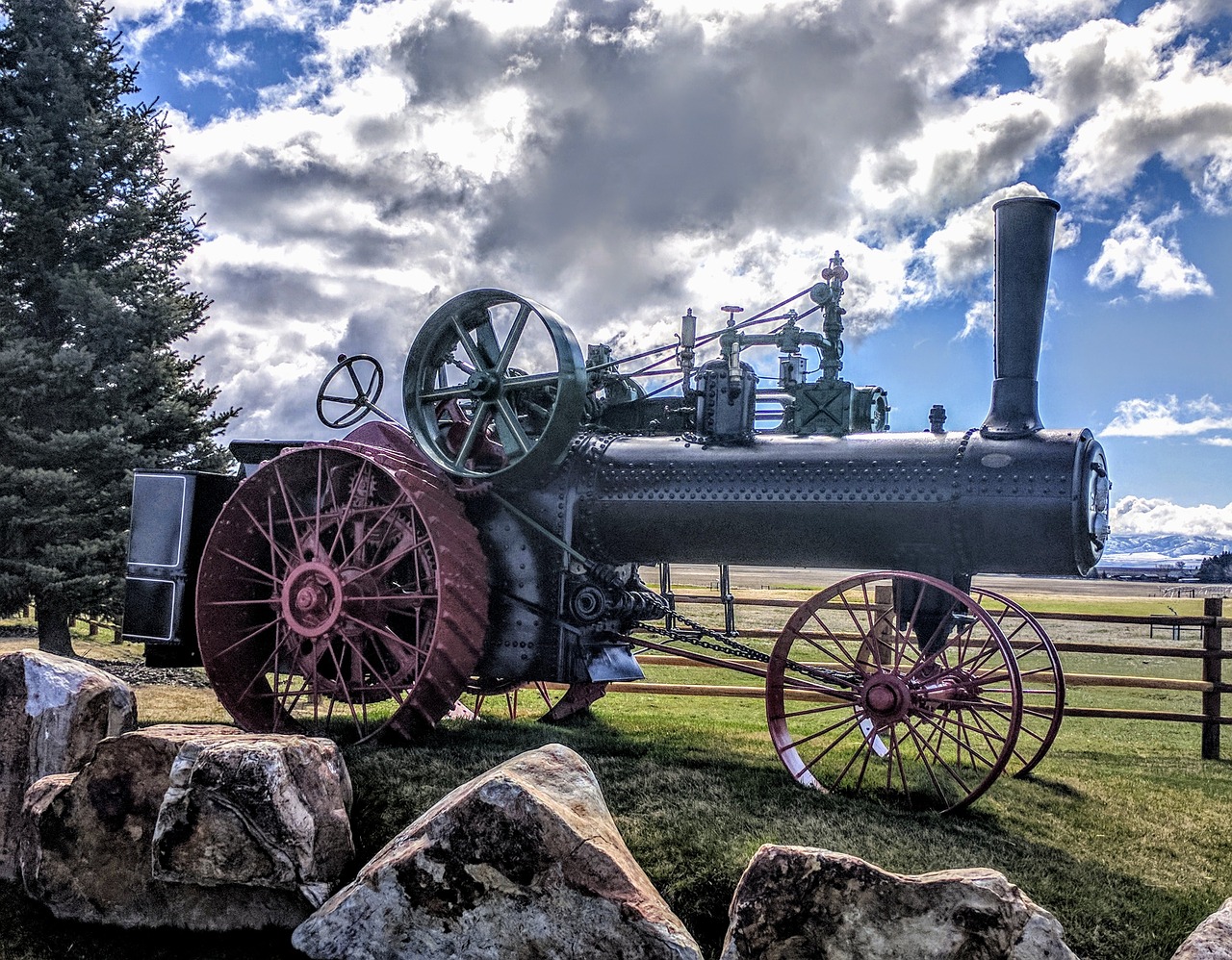 tractor steam case free photo